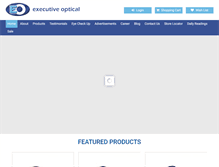 Tablet Screenshot of eo-executiveoptical.com